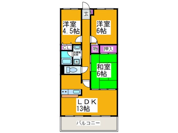 ボンソワール深井の物件間取画像